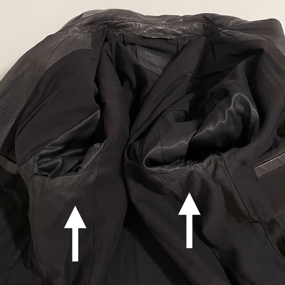 AllSaints Kahawa Leather Biker Jacket Small - Picture 13 of 16